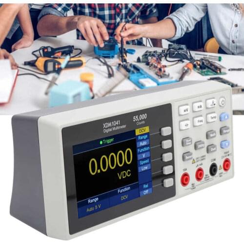XDM1041 3.7in LCD Mini Desktop Digital Multimeter True RMS Temperature Tester Meter