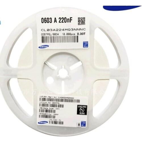 CL03A224KA3NRNC Ceramic Capacitor 0.22uF 10% X5R 25V 0201 6.3V 10V 16V 25V MLCC