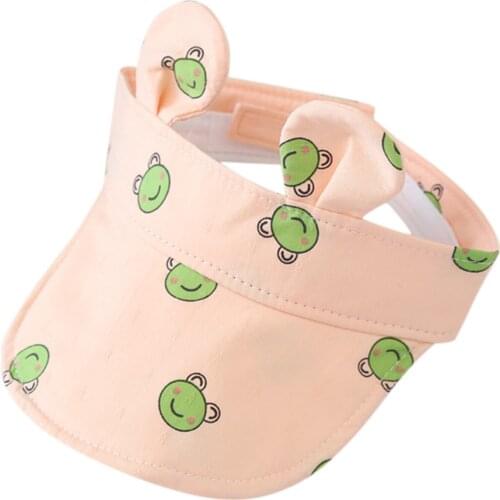 New Bunny Baby No Roof Hat Breathable Summer Folding Visor Baby Cap Cute Adjustable Kids Sun Hat For Boys Girls Child Light Cap