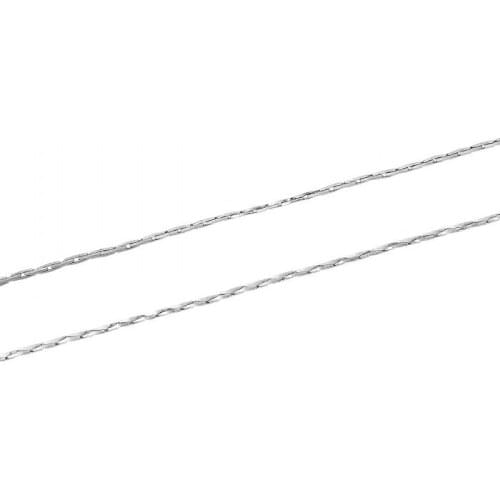 DoreenBeads Copper Link Crimpable Chain Silver Color 0.7mm x 0.6mm,20M