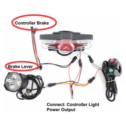 DUTY FREE Electric Latest 36/48V/60V Headlight Front Tail Rear Warning Lights LED Night Spotlight Headlamp Cycling EBike