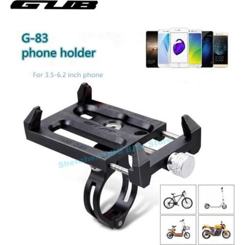 GUB G-83 Anti-Slip Universal Bicycle Bike 3.5-6.2inch Phone Holder Mount Bracket For Smart Mobile Cellphone Handlebar Clip Stand