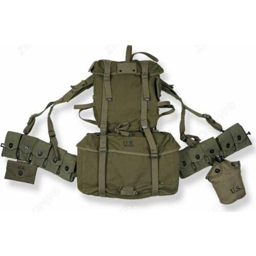 WWII WW2 US ARMY M1945 ELITE MOUNTAIN TROOPS CANVAS RUCKSACK SOLDIER EQUIPMENT REPRO World Military Store