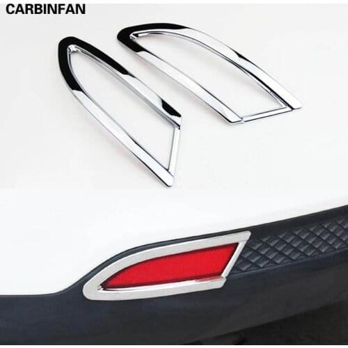Sedan Chrome Rear Reflector Fog Light Lamp Cover Bezel Trim Garnish Foglight Molding Guard For Ford Focus Mk3 2012 2013 2014
