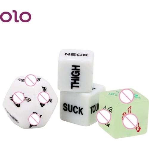 IKOKY 4 Pieces/set Sex Dice Adult Games Humour Gambling 12 Sides Erotic Toys Sex Toys for Couple Funny Flirting Toys