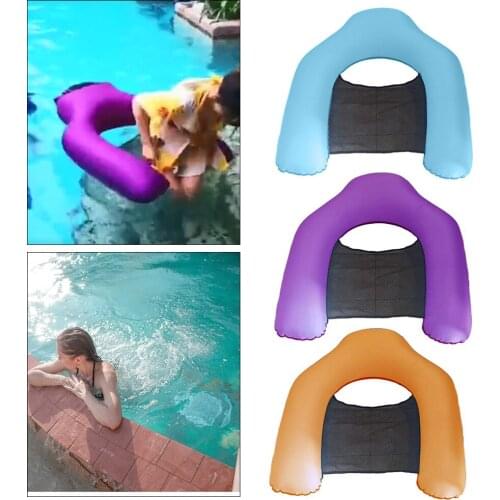 Premium Swimming Pool Float Chair Hammock, Floating Recliner Lounge, Portable Inflatable Floater Toy Summer Pool Party Toy