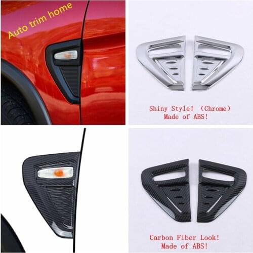 Car Body AC Air Flow Vent Fender / Turn Signal Lights Lamps Frame Cover Trim Exterior Refit Kit Fit For Mitsubishi ASX 2020 2021