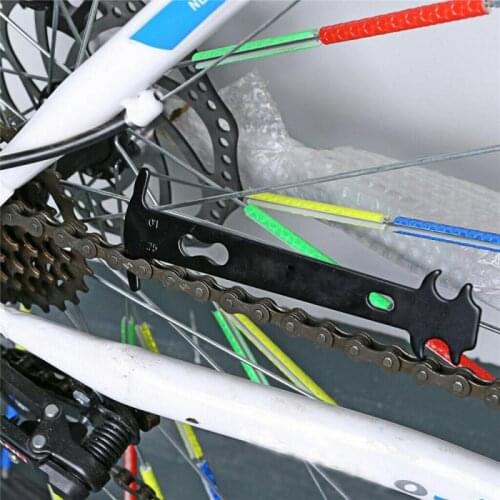 Bicycle Chain Wear Checker Indicator Card Gauge Measurement Ruler Bike Repair Tools Bike Bicycle Accessories Carbon Steel
