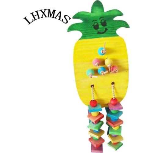 Cute Parrot Toys Pet Bird Toys Bird Chew Cage Toys for Parakeet Lovebirds Large Parrots D432