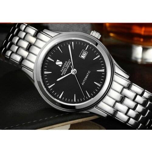 40MM SANGDO mens watch Sapphire mirror Automatic Self-Wind movement High quality Luxury Mechanical watches 323