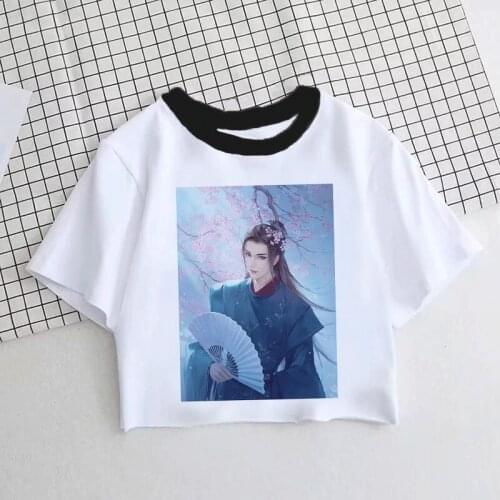 New Anime Cartoon Shan He Ling Tianyake Zhou Zishu Wen Kexing Cosplay Kawai Costumes Women Summer Adult Tshirt Clothing