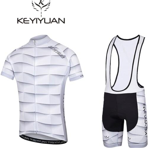 2018 KEYIYUAN autumn and winter new cycling suit suits mens mountain bike clothing warm outdoor sports short-sleeved 3D pants p