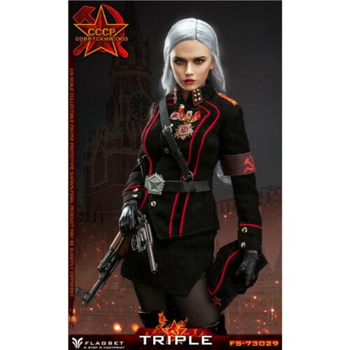 NEW IN STOCK FLAGSET 73029 1/6 Red Alert Soviet Female Officer Katyusha Action Figure