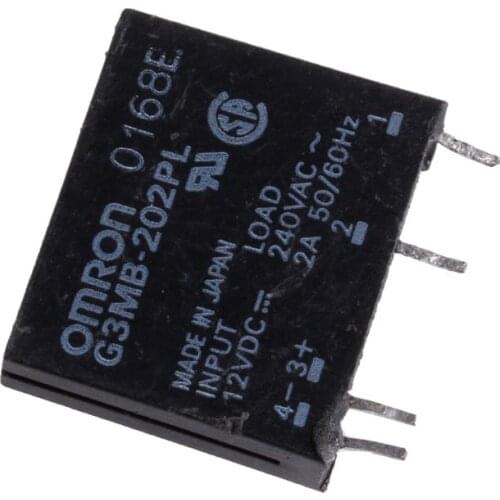 New Solid State Relay G3MB-202PL DC-AC PCB SSR In 12V DC Out 240V AC 2A Drop Ship