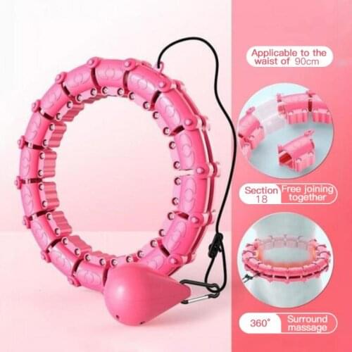 Sport Hoop Yoga Home Fitness Smart Sport Hoops Circle Not Drop Adjustable Waist Training Ring Belly Trainer Abdominal