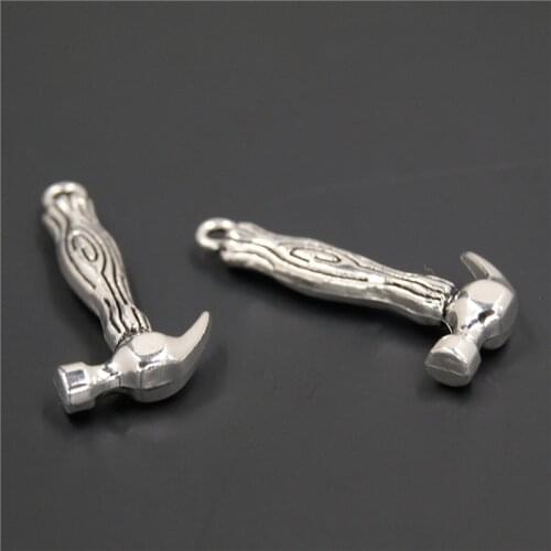 15PCS Hammer Charm Pendant DIY For Bracelet Necklace Tools Jewelry Handmade Craft Making A2317