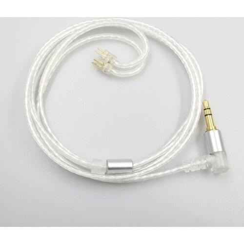 ZSFS Transparent Silver plated 0.78mm 2pin Cable For Westone W4r UM3X UM3RC ue11 ue18 JH13 JH16 ES3 tfz Earphone Cables