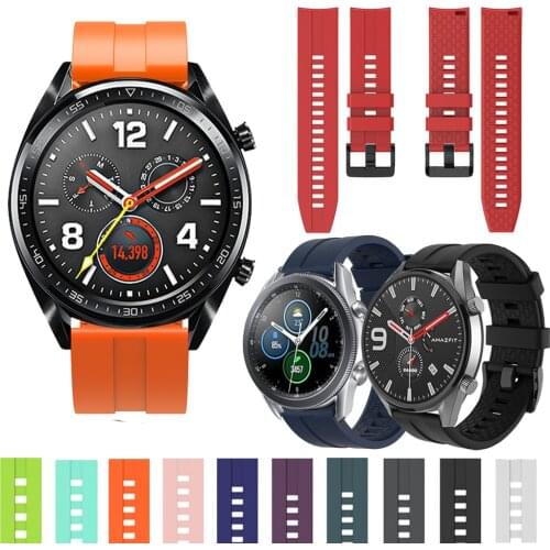 Hot Watch Band 22mm Silicone Straps For Huawei GT 2 GT2 Pro Watch Wrist Replacements Honor Magic 2 46mm GS Pro Watchband Correa