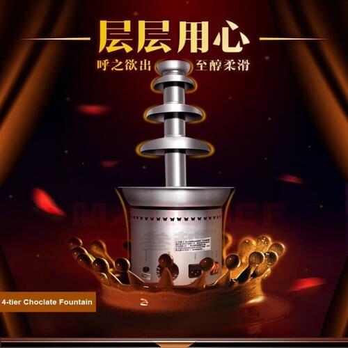 Self-help Cookie Dessert Chocolate Fondue Fountain Machine ZF