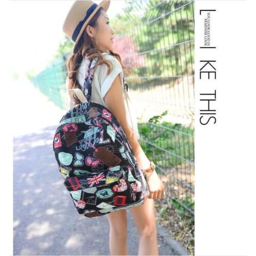 New badge Backpacks Schoolbags for boys and girls Travel backpack Bag fashion High Quality Canvas Backpack