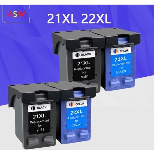 21 22 XL Compatible Ink Cartridge Replacement for HP 21 22 21XL 22XL For HP21 Deskjet F2180 F2280 F4180 F2200 F380 380 Printer
