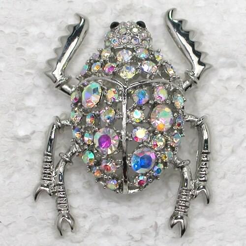 Clear AB Rhinestone brooch Bugs Pin brooches C2027 F