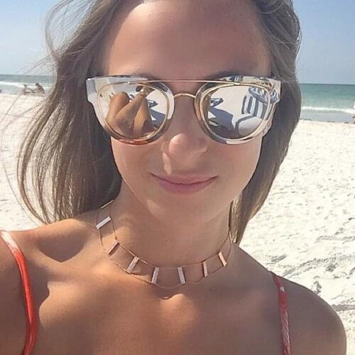 2021 Luxury Fashion Women Lady Jewelry Choker 32+8cm Micro Pave Cz Sparking Bar Link Chain European Long Neck Fashion Necklace