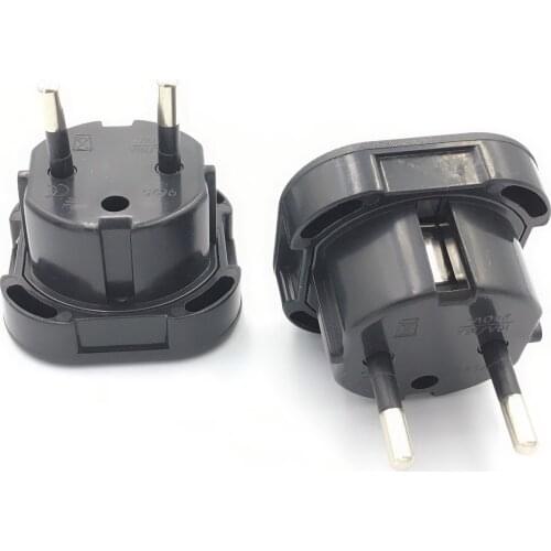 1000pcs European EU Plug Adapter British UK To EU Euro Adapter Electric Plug Converter Power Adapter Wall Charger Socket Outlet