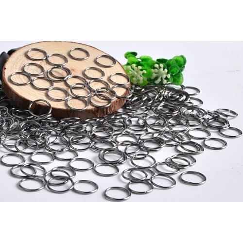 200g/lot 1.2*14mm gold Silver gun black Plated Jump Rings Findings split ring 14mm diameter Necklace handmade DIY material