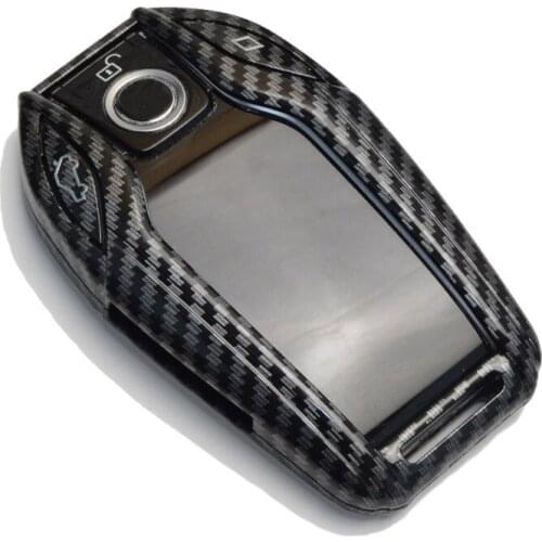 Carbon fiber ABS Car LED Display Key Cover Case for BMW 5 7 series G11 G12 G30 G31 G32 i8 I12 I15 G01 X3 G02 X4 G05 X5 X7
