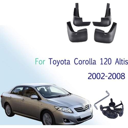 1 Set Car Mud Flaps Mud Guards Mudguards Accessories For Corolla Mudguard 2002-2008