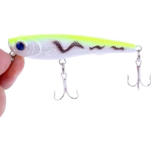HENGJIA 1pc Pencil Lure Fishing Bait 67mm 6.7g pesca Artificial Minnow Hard Bait Floating Top water Surface Fishing Tackle