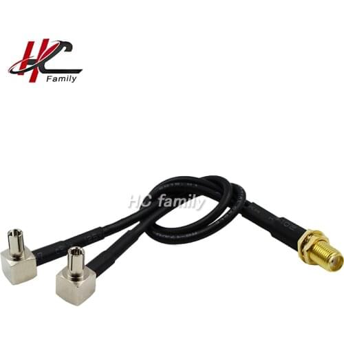 15cm 30cm 4G LTE Modem cable,sma female to y type TS9 CRC9 angle male connector splitter combiner Cable
