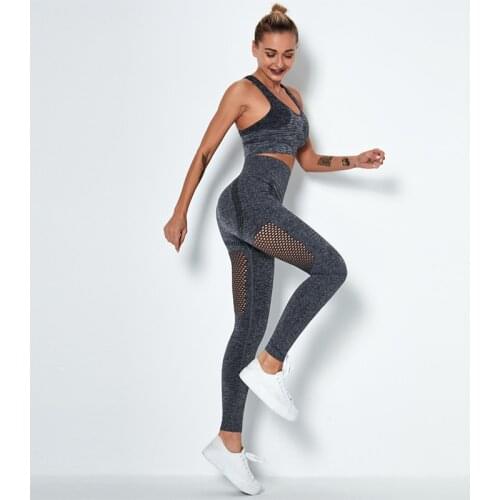 Yoga Set Sports Bra and Leggings Women Gym Set Clothes Seamless Workout Fitness Sportswear Fitness Sports Suit Yoga Sport Set