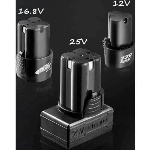 XLTOWN 12/16.8/25v Rechargeable Lithium Battery Electric Screwdriver Drill Lithium Battery Large Capacity Lithium Battery