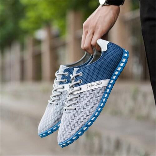 Man Driving Shoes Men Flats Slip On Loafers italian Flat Shoes Men Casual Shoes Zapatillas Hombre mesh summer walking sandals