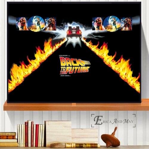 Back To The Future Movie Canvas Painting Posters And Prints Wall Pictures For Living Room Abstract Decorative Home Decor Obrazy