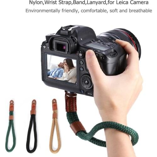 1Pcs 12 CM Hand Nylon Rope Camera Wrist Strap Wrist Band Lanyard For Leica Digital SLR Camera protection 2019 Hot Sale