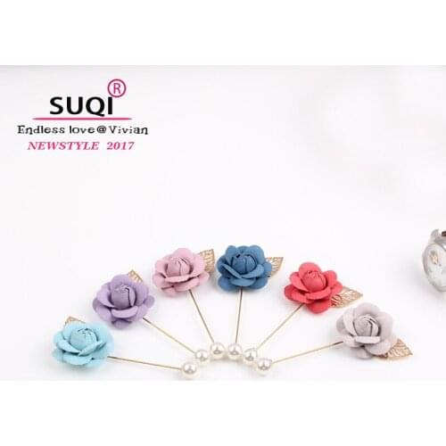 New LASPERAL Women Men Brooches Pins Gold Color Imitation Pearl Brooches DIY Collar Pins For Shirts Lapel Brooches