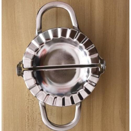 New Dumpling Jiaozi Maker Mould Pastry Stainless Steel Wrapper Dough Cutter For Kitchen Making Tools LX6519
