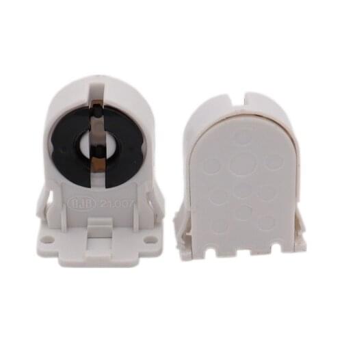 NEW Plastic Holder Light Base Suitable forT8 G13 LED bracket lamp T8 Fluorescent Light Socket Lamp Base AC100-250V