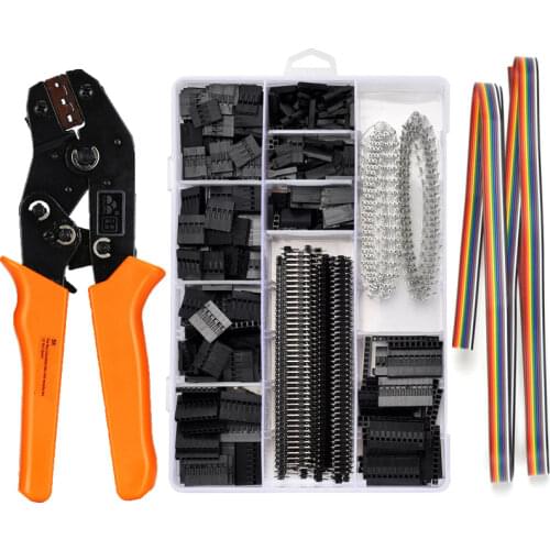 SN-28B 0.1-1mm² Crimping pliers tool set-1550pcs 2.54mm Dupont connectors and crimp pins,460pcs 2.54 mm JST-XH JST connector kit