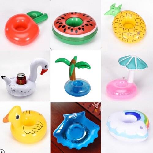 Flamingo Floating Inflatable Swimming Pool Toys Drink Can Cell Phone Holder Stand Child Party Suppliy Outdoor Toy Coasters