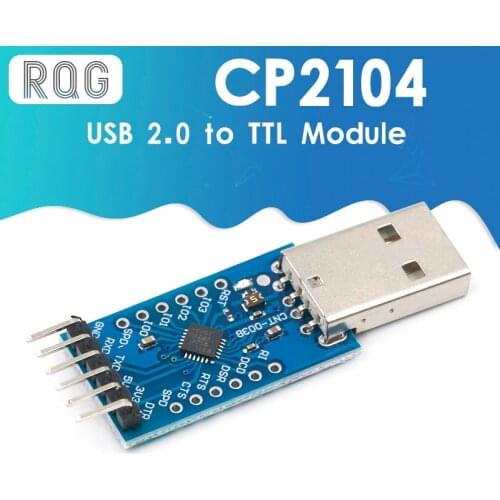 USB 2.0 to TTL UART 6PIN Module Serial Converter CP2104 STC PRGMR Replace CP2102 With Dupont Cables