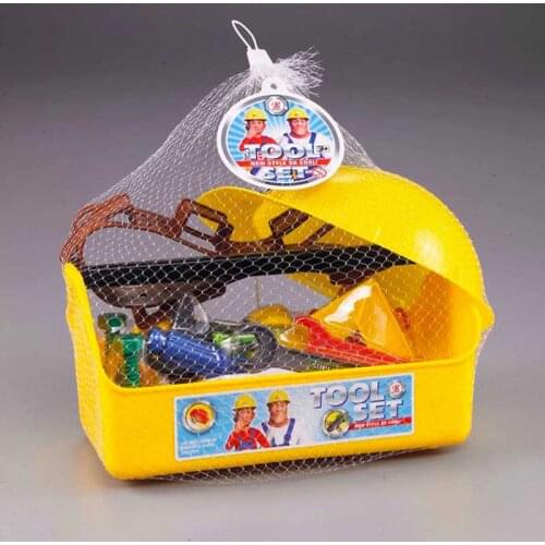 Fireman Sam Toolbox set Childrens outdoor play water bench Toys Baby House scene Tools Fire fighter Cartoon Kids Boys Girl gift