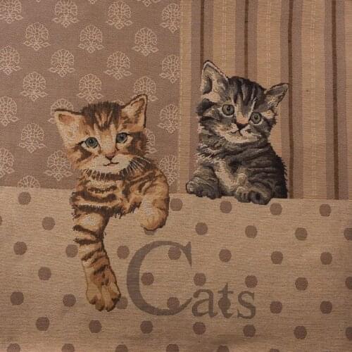 QUANFANG Jacquard polyester Cotton Linen Fabric flax blended fabric patch quilted, sewing DIY furniture cover tissue bag pillow