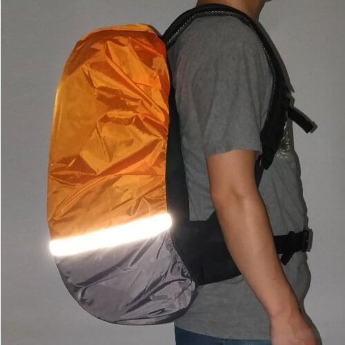 Reflective Rainproof Backpack Cover Waterproof Night Safety Reflective Bag Cover Outdoor Hiking Bag Rain Cover