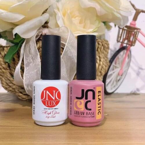 15ml Top Base 2 in 1 UV LED Gel Lacquer Nail Art Primer For Nails Rubber Top Base Coat Gel Nail Polish For Nail Extension