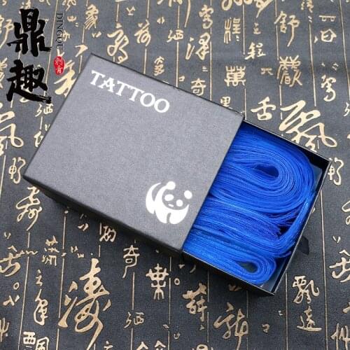 100pcs Professional Plastic Blue Safety Disposable Hygiene Plastic Tattoo Clip Cord Bag For Tattoo Accessories TA1161