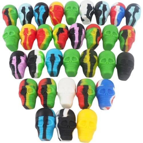 15ml Skull Silicone Wax Concentrate Oil Container Jar For Bho Dab Silicon Wax Jar